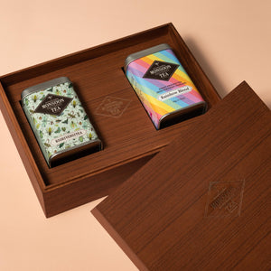 Premium Wood Box Gift Set -  2M tin can