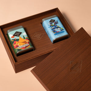 Premium Wood Box Gift Set -  2M tin can
