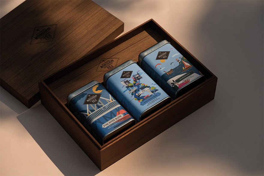 Premium Wood Box Gift Set - Thailand Blends Oolong Tea Set