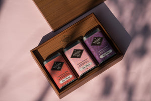 Premium Wood Box Gift Set - Valentine's Blends
